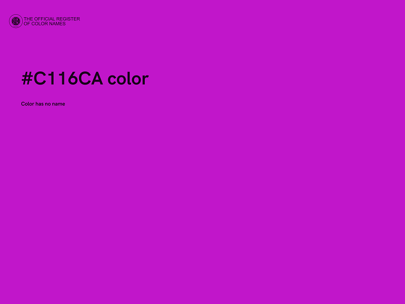 #C116CA color image