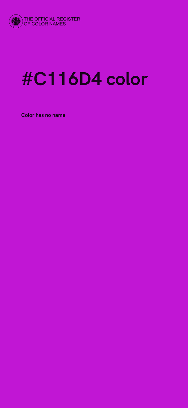 #C116D4 color image