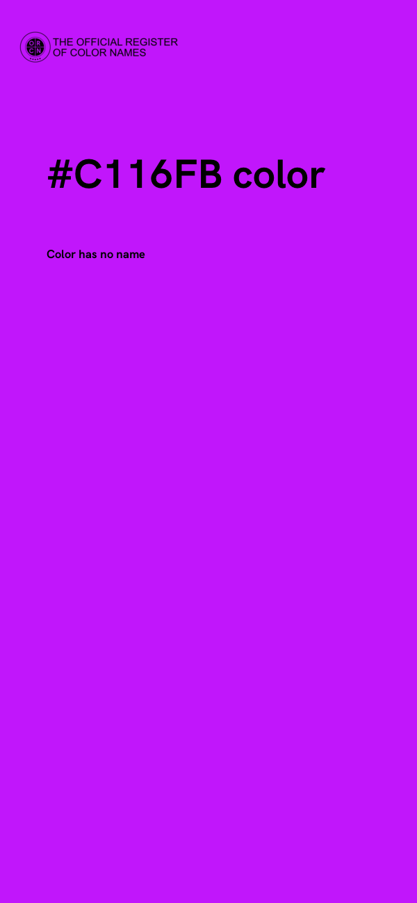 #C116FB color image