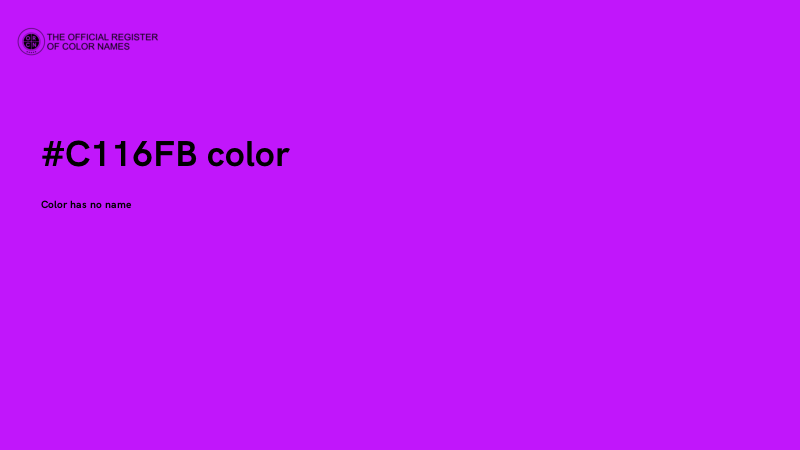 #C116FB color image