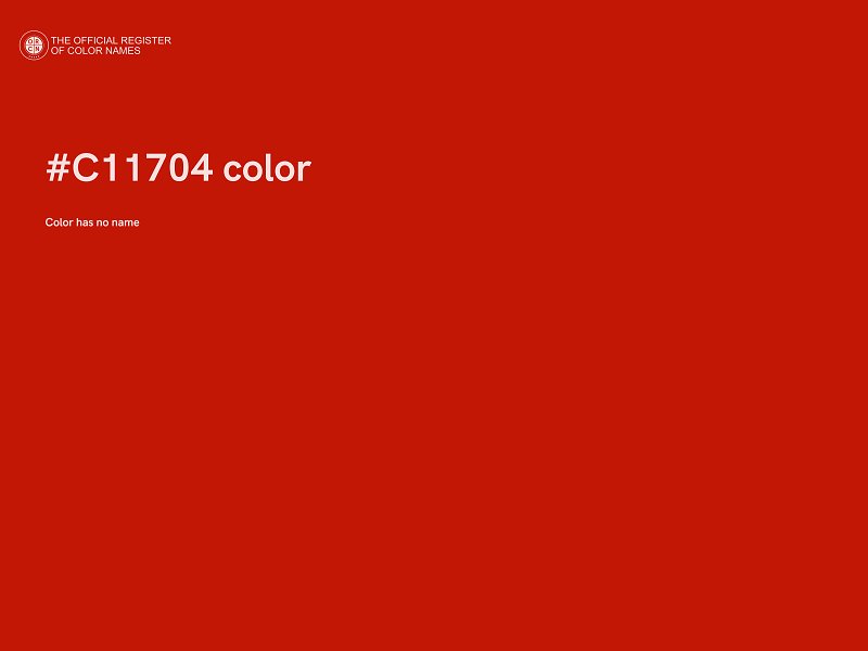 #C11704 color image