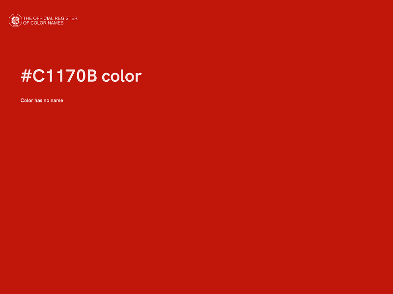 #C1170B color image