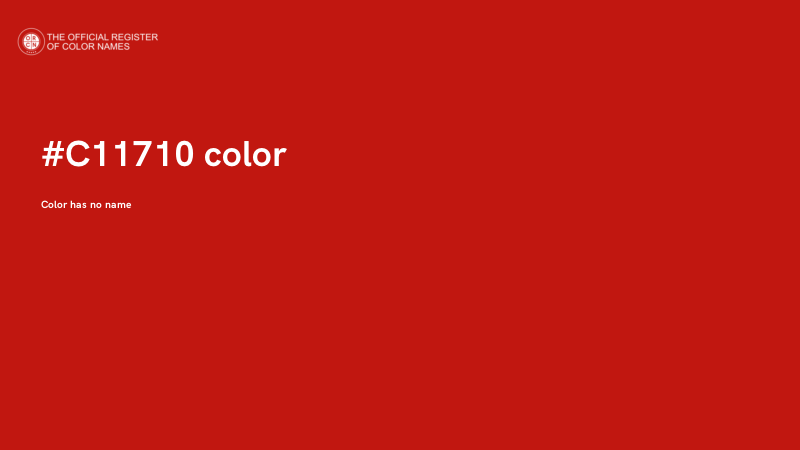#C11710 color image