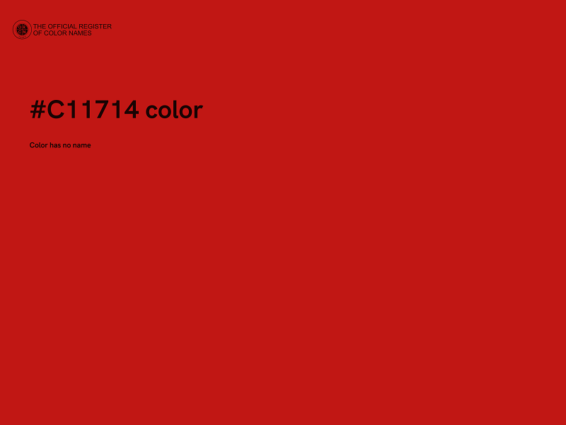 #C11714 color image