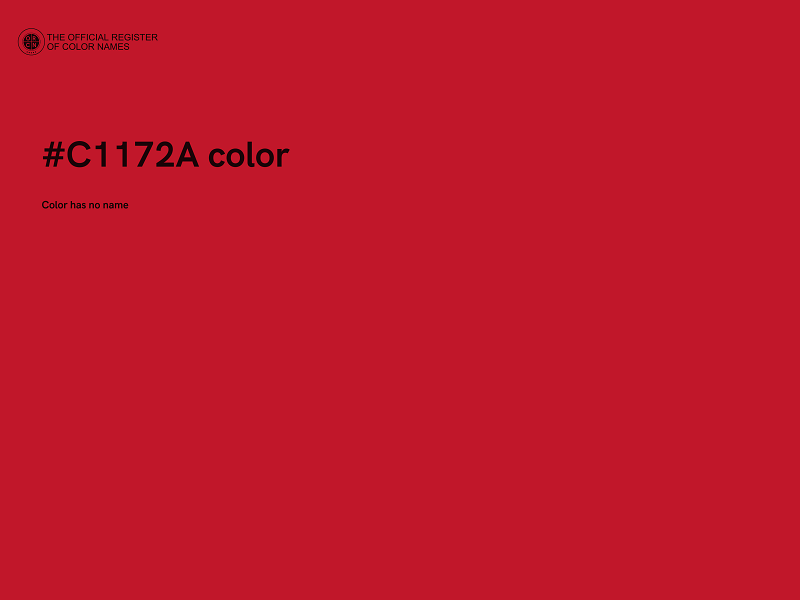 #C1172A color image