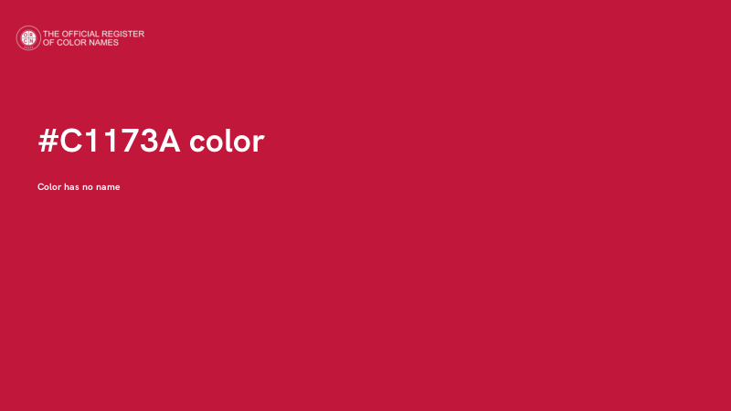#C1173A color image