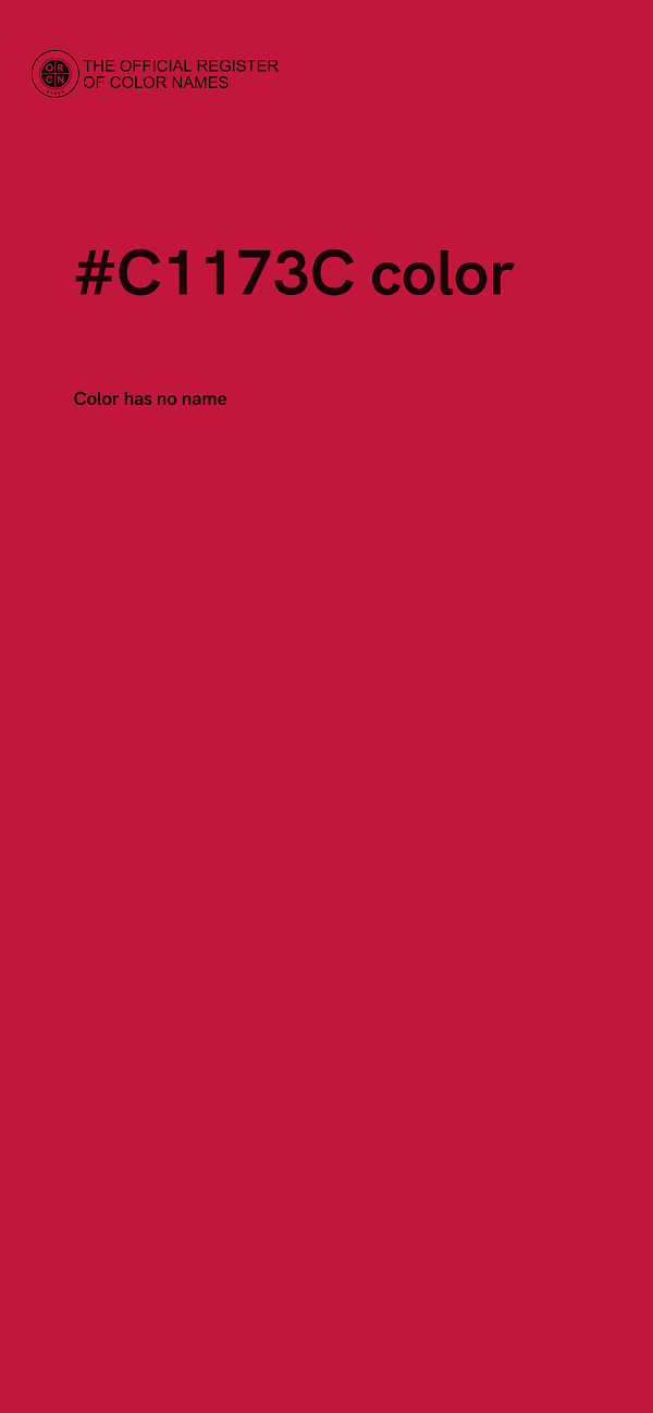 #C1173C color image