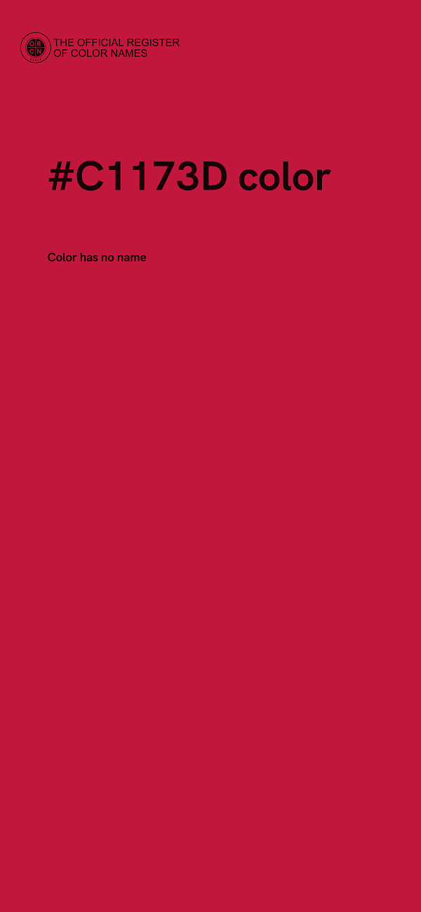 #C1173D color image