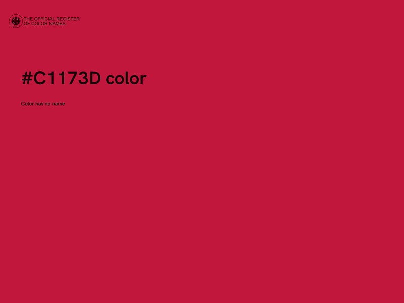#C1173D color image