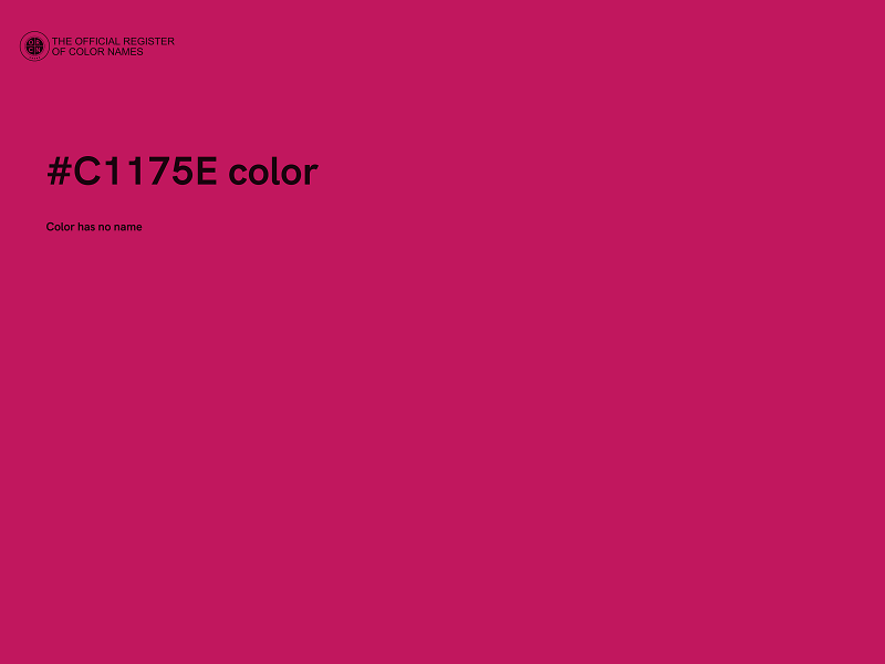 #C1175E color image
