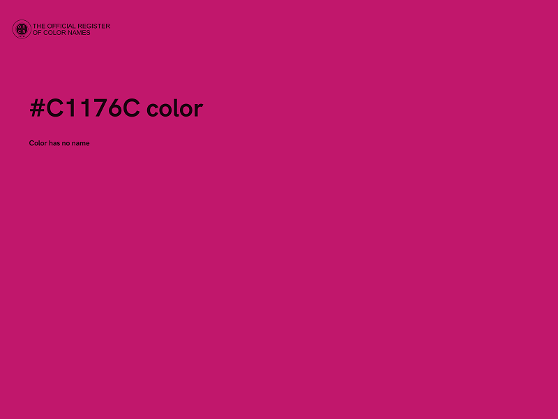 #C1176C color image