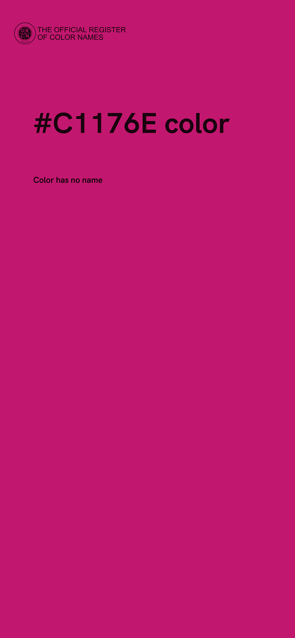#C1176E color image