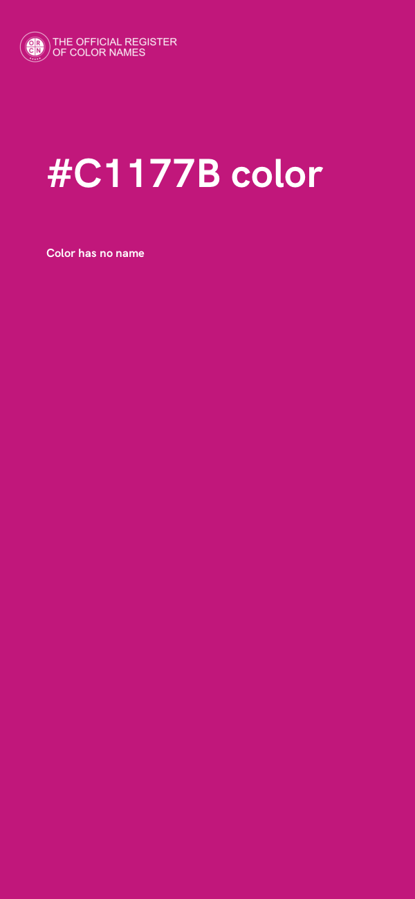 #C1177B color image