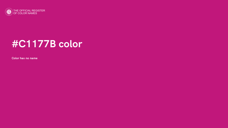 #C1177B color image