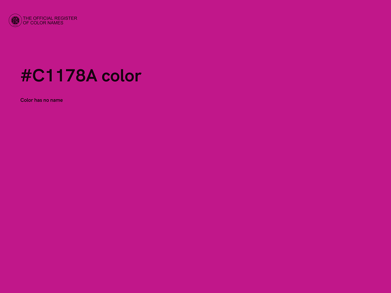 #C1178A color image