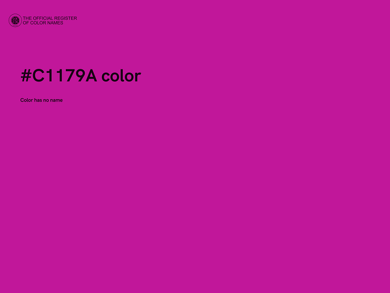 #C1179A color image