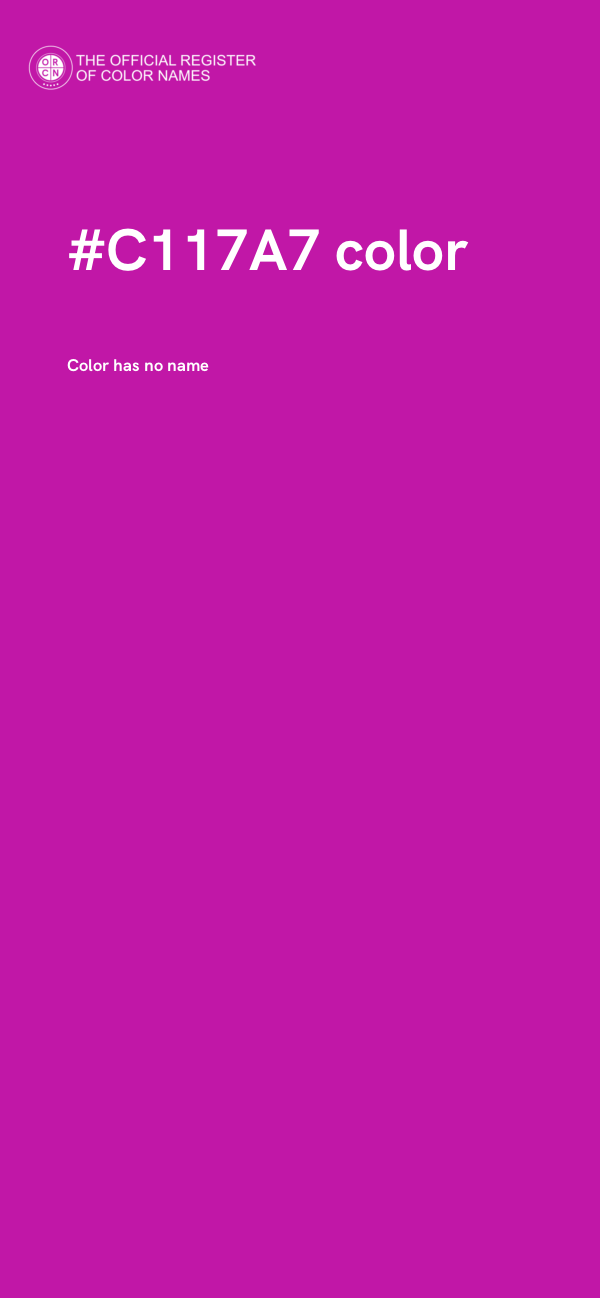 #C117A7 color image