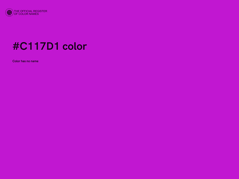 #C117D1 color image