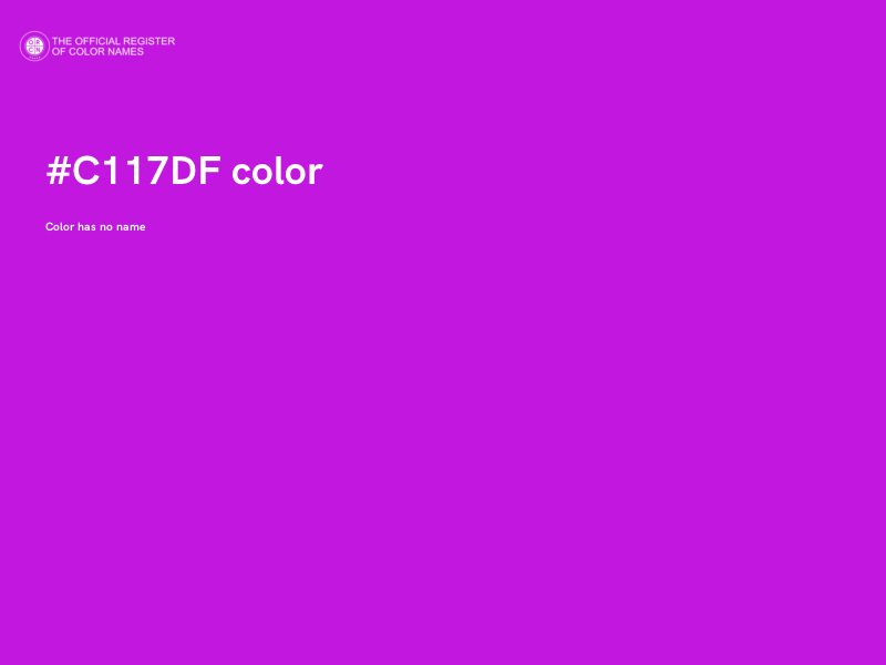 #C117DF color image