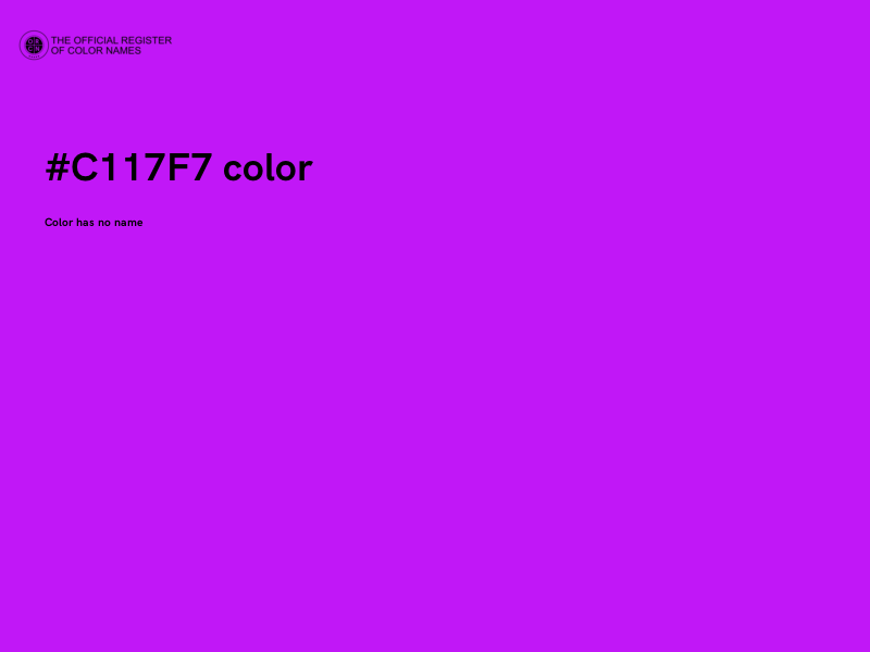 #C117F7 color image