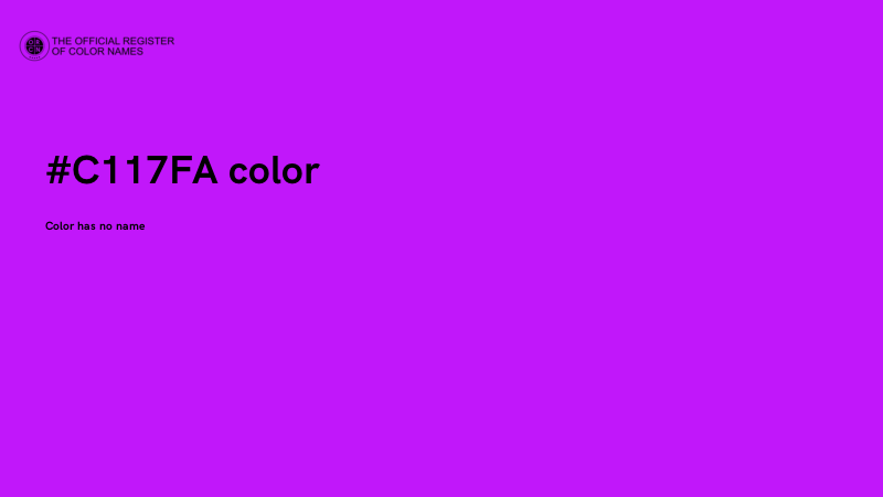 #C117FA color image