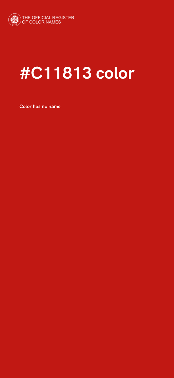 #C11813 color image