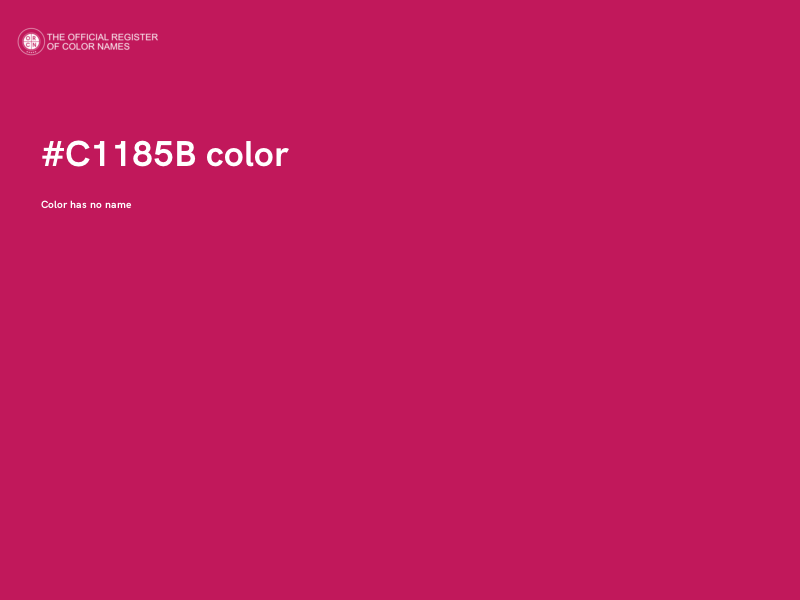 #C1185B color image
