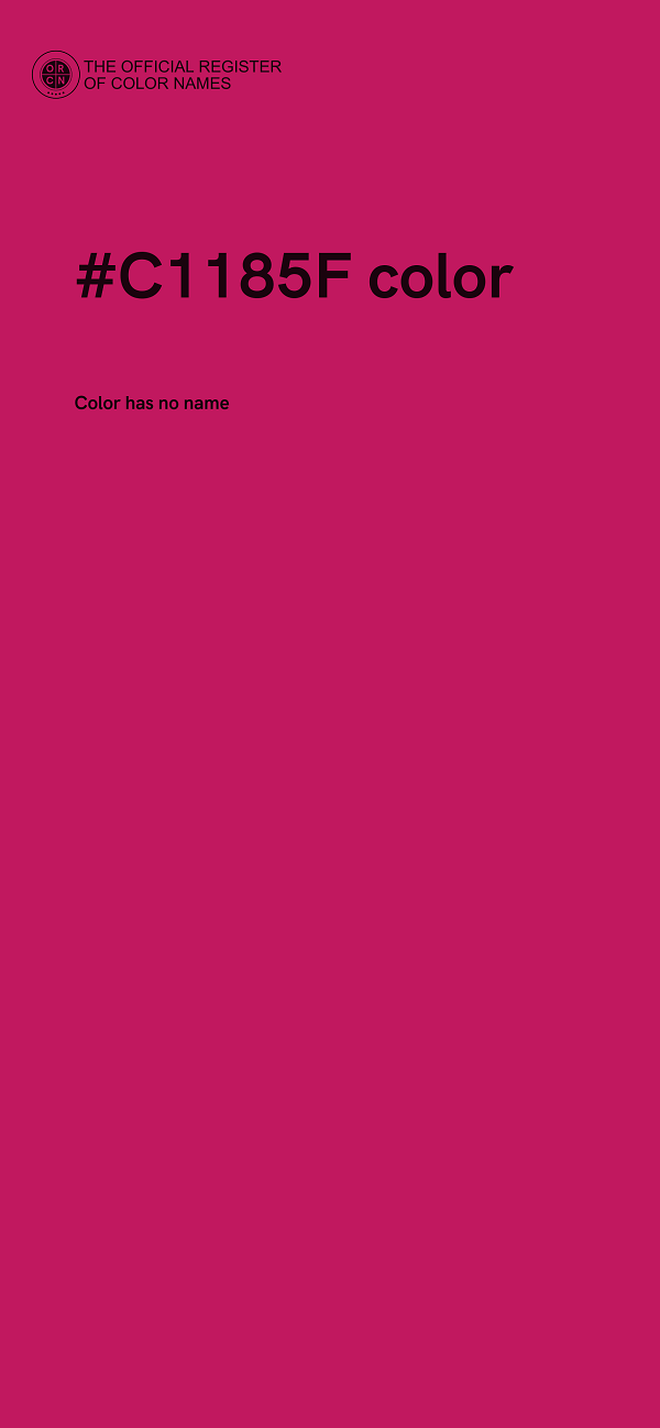 #C1185F color image