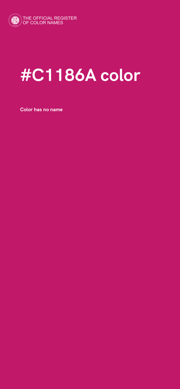 #C1186A color image