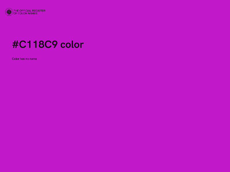 #C118C9 color image