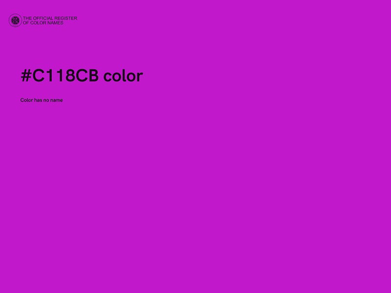 #C118CB color image