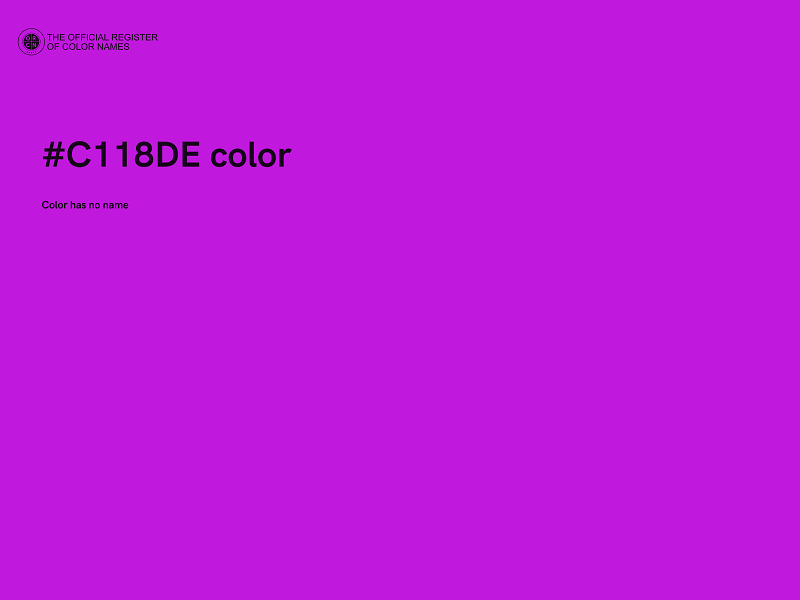 #C118DE color image