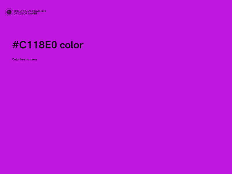 #C118E0 color image