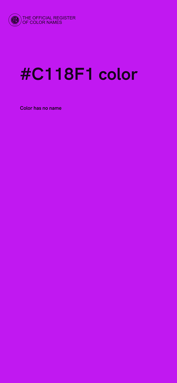 #C118F1 color image