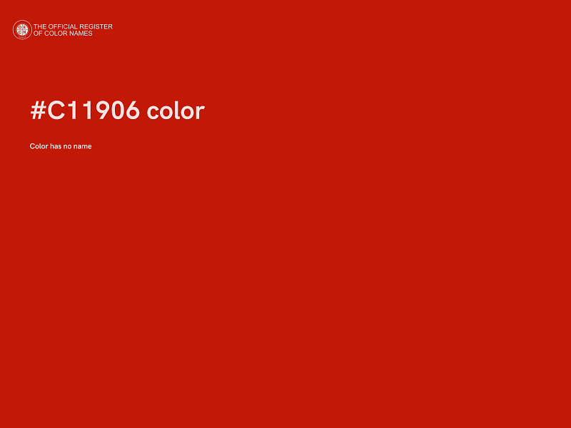 #C11906 color image