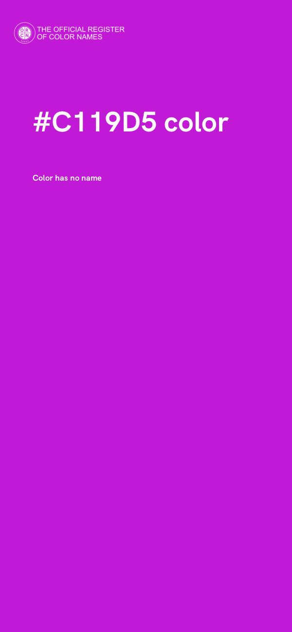 #C119D5 color image