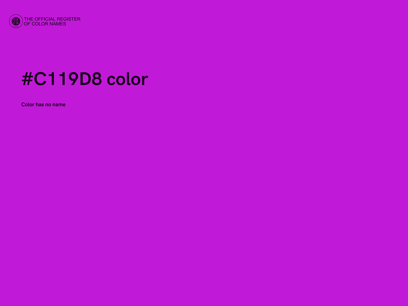 #C119D8 color image