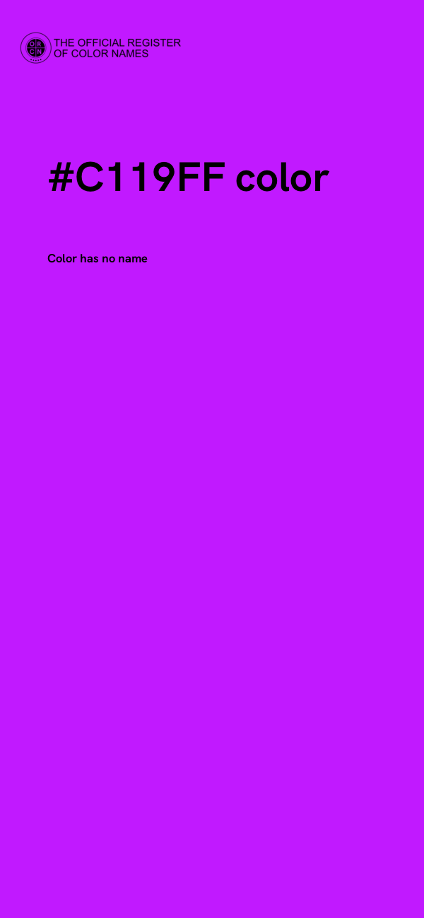 #C119FF color image