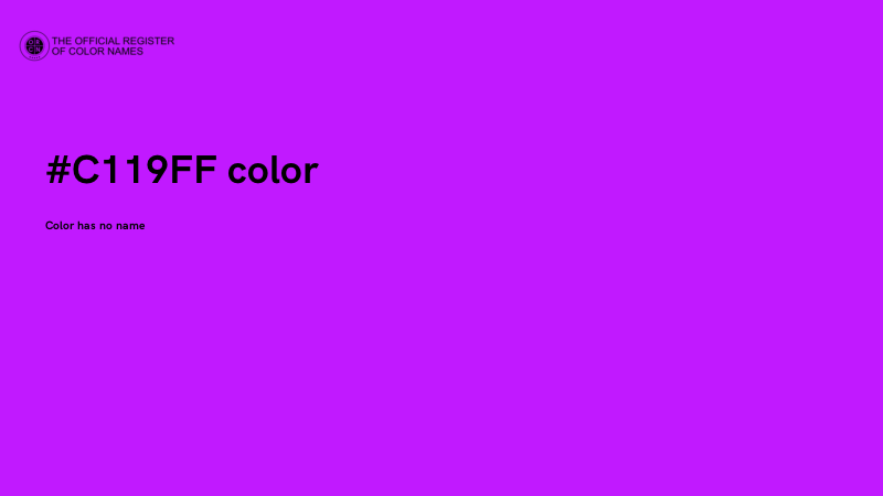 #C119FF color image