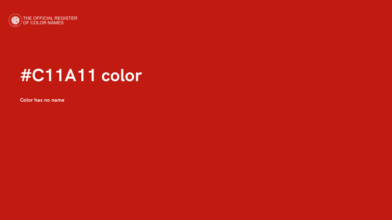 #C11A11 color image