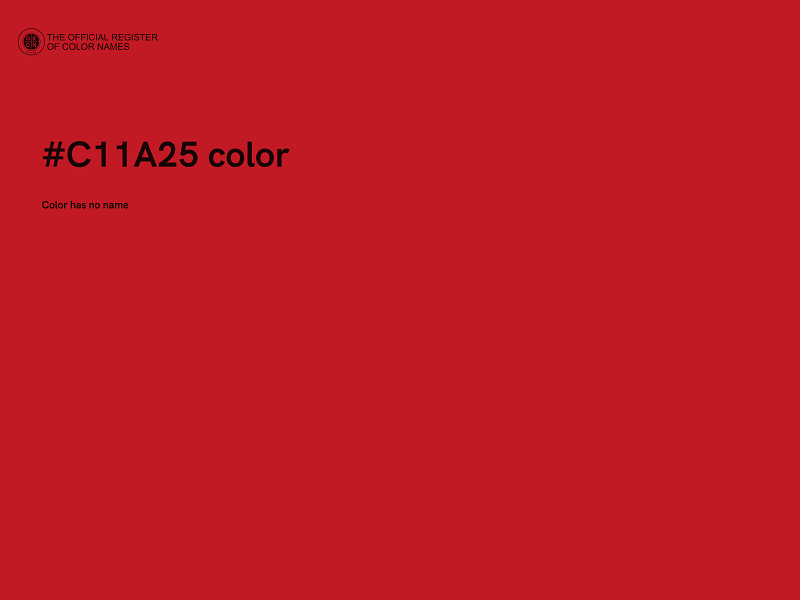 #C11A25 color image