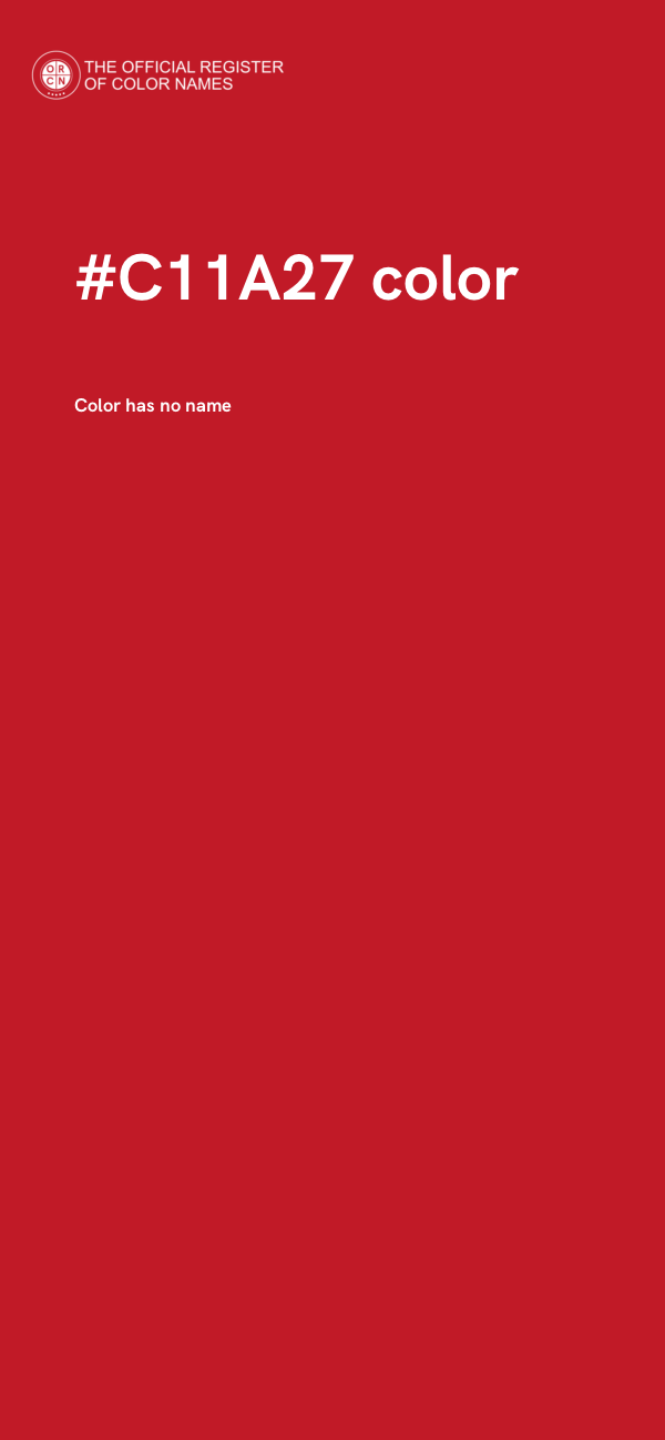 #C11A27 color image