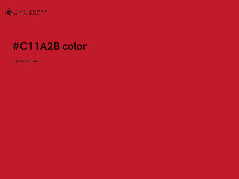 #C11A2B color image
