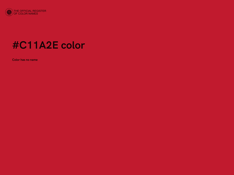 #C11A2E color image