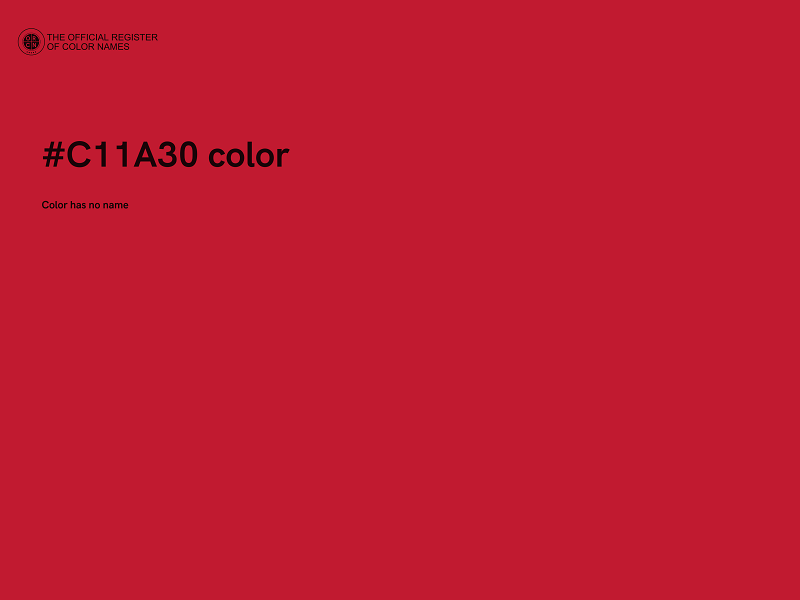 #C11A30 color image