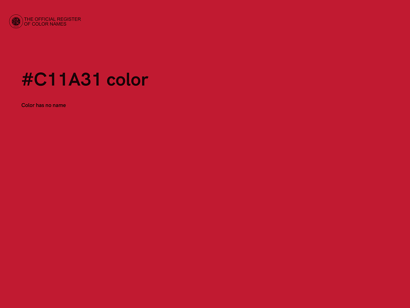 #C11A31 color image