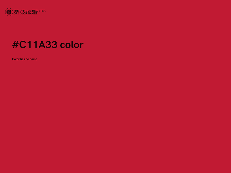 #C11A33 color image