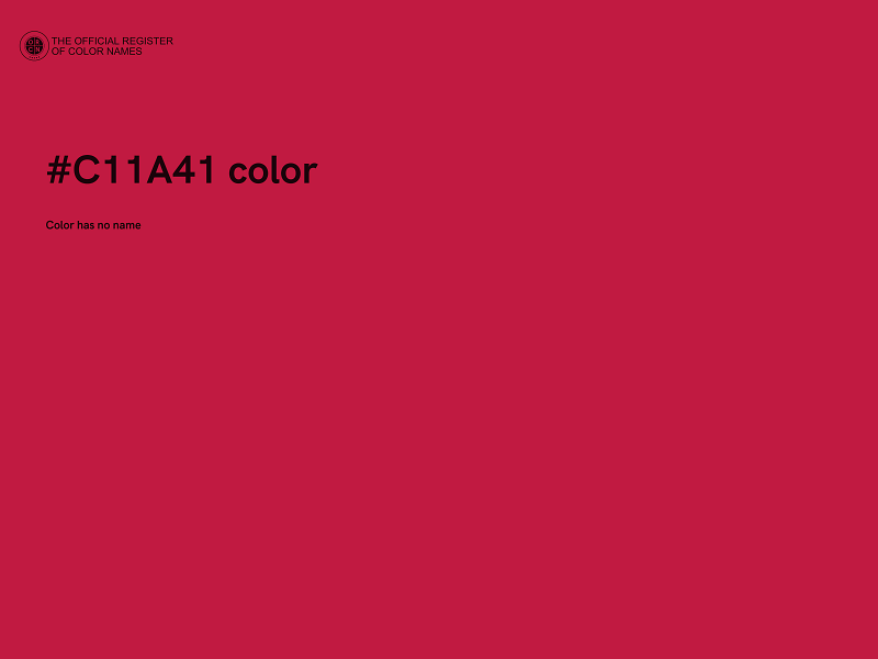 #C11A41 color image