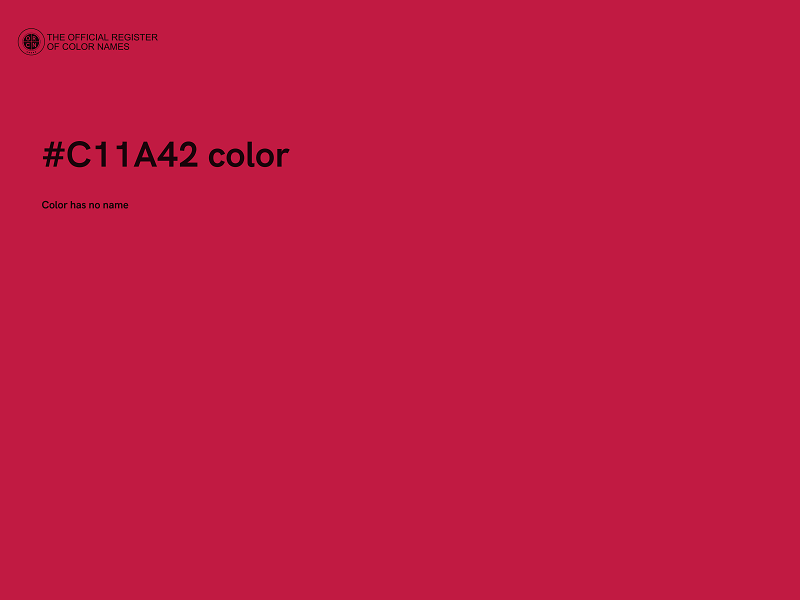 #C11A42 color image