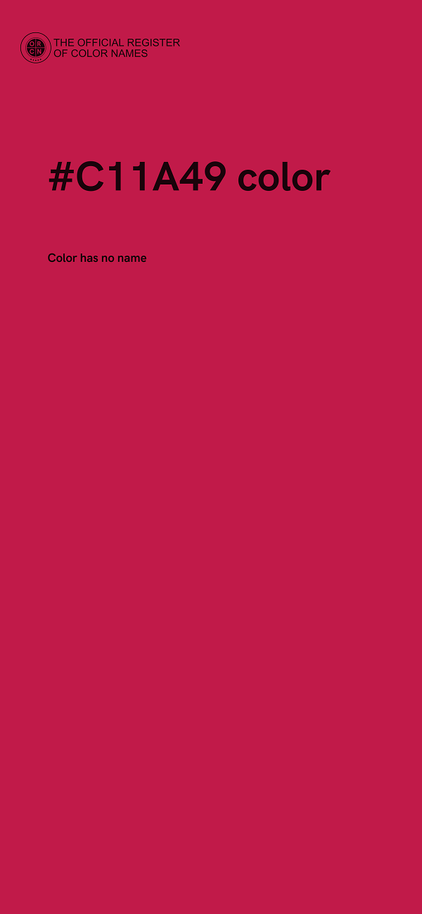 #C11A49 color image